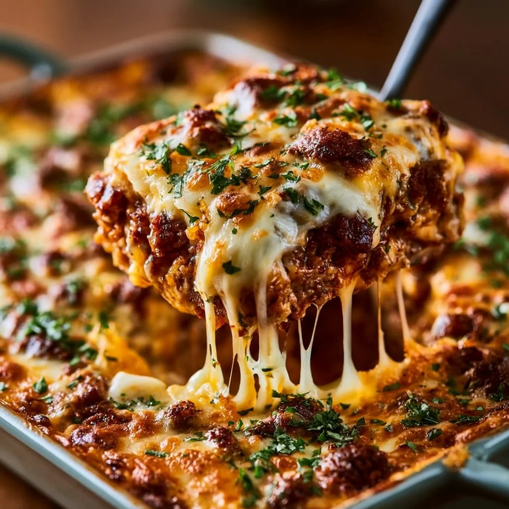 Delicious Beef Casserole Cattle Drive served in a rustic dish