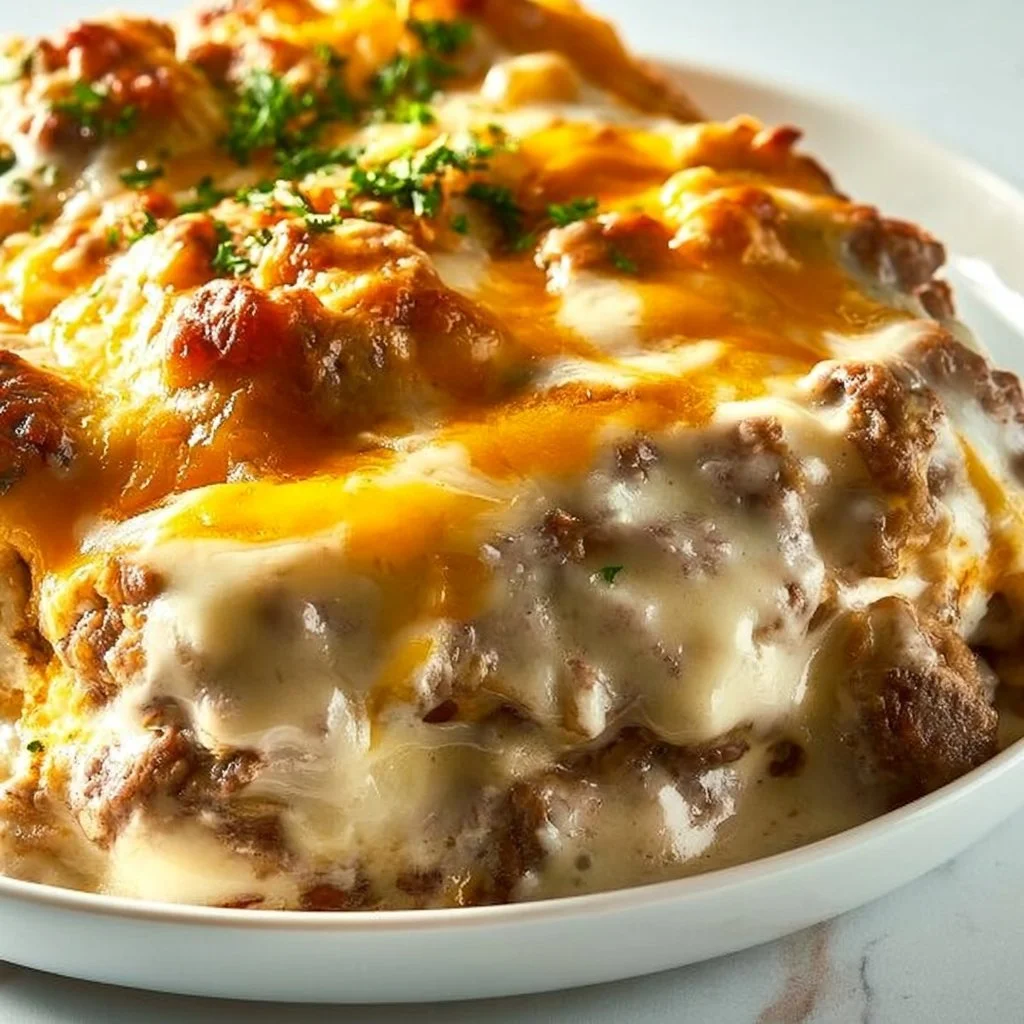 Philly Cheesesteak Casserole