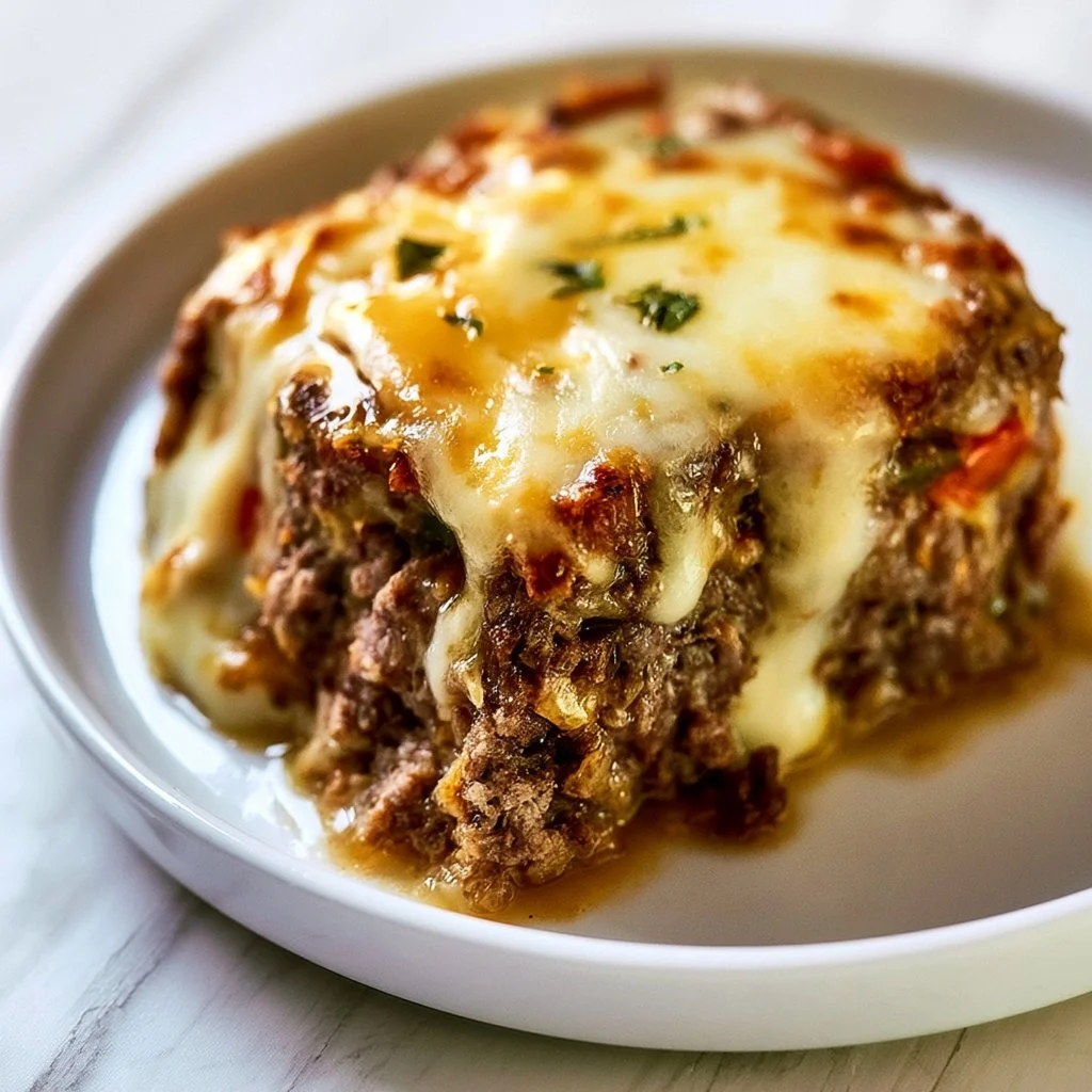 Philly Cheesesteak Meatloaf