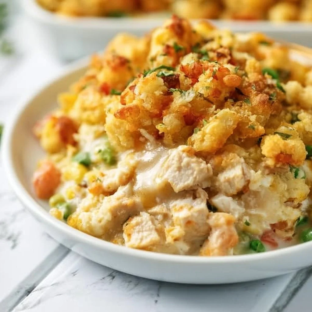 Chicken Stuffing Casserole