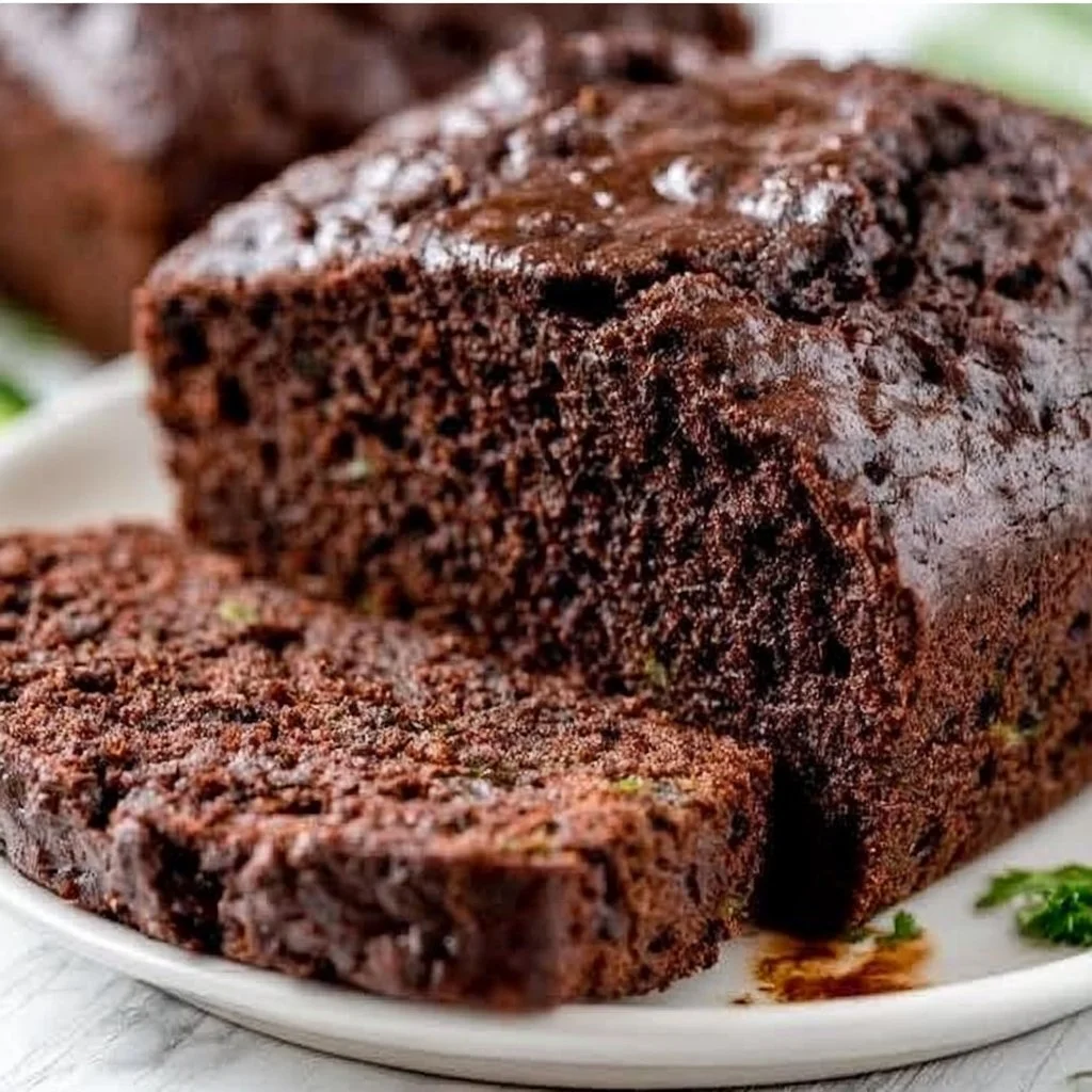 Chocolate Zucchini Bread | Moist and Delicious | Chocolate zucchini bread slices, Easy homemade zucchini bread, Healthy dessert ideas