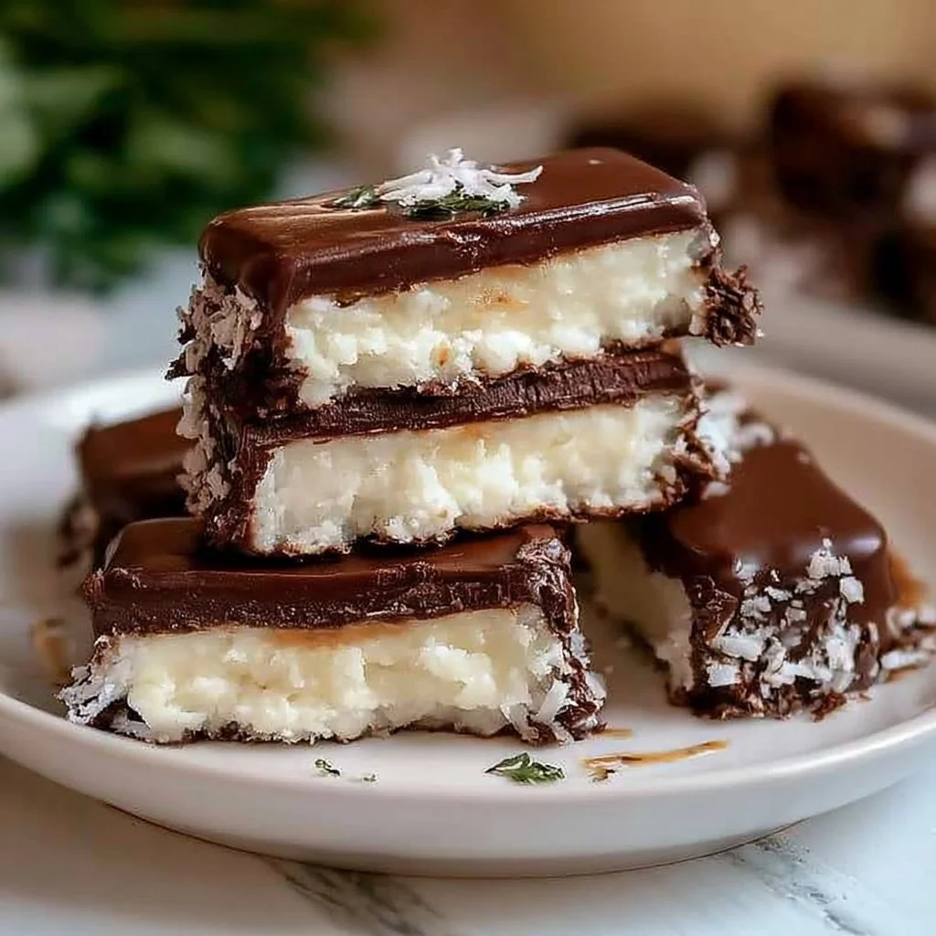 3 Ingredient Mounds Bar | Mounds bars recipe easy, 3 ingredient mounds bars recipe, Dessert recipes