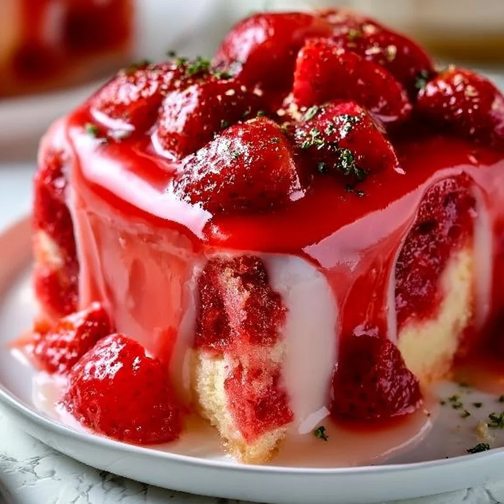 Strawberry Glaze Cake