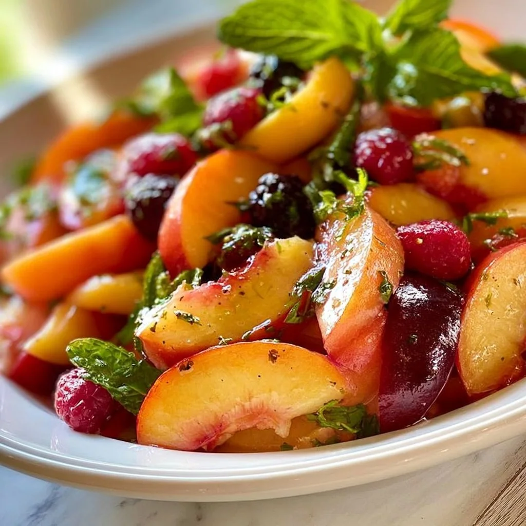 Refreshing Summer Peach Salad