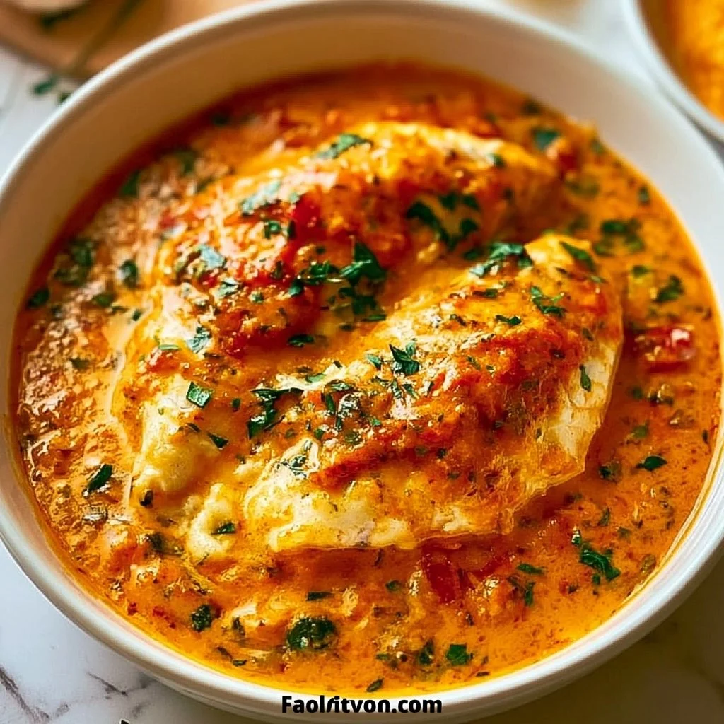 Quick Tilapia in Roasted Pepper Sauce