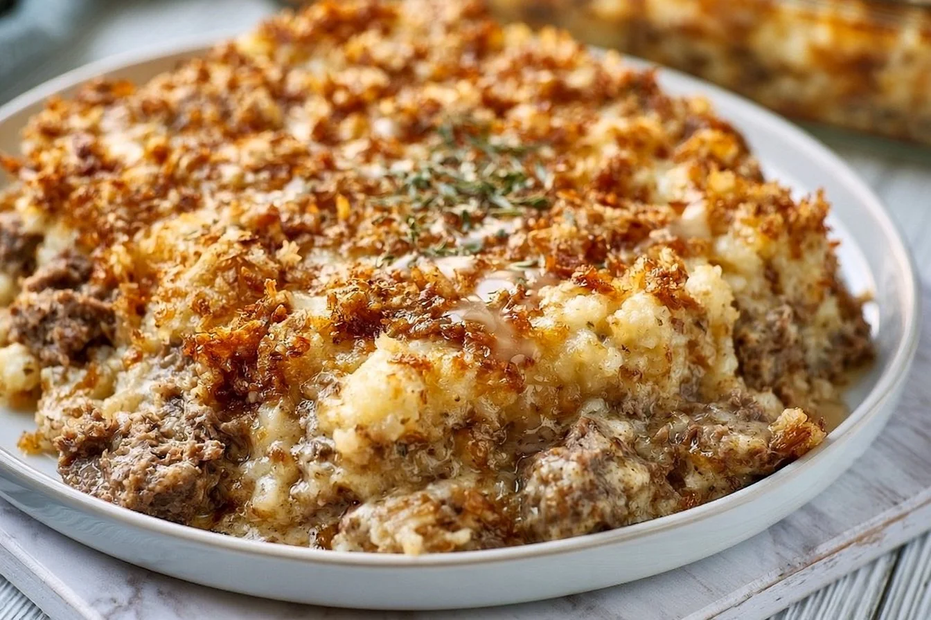 Amish Beef and Hashbrown Casserole