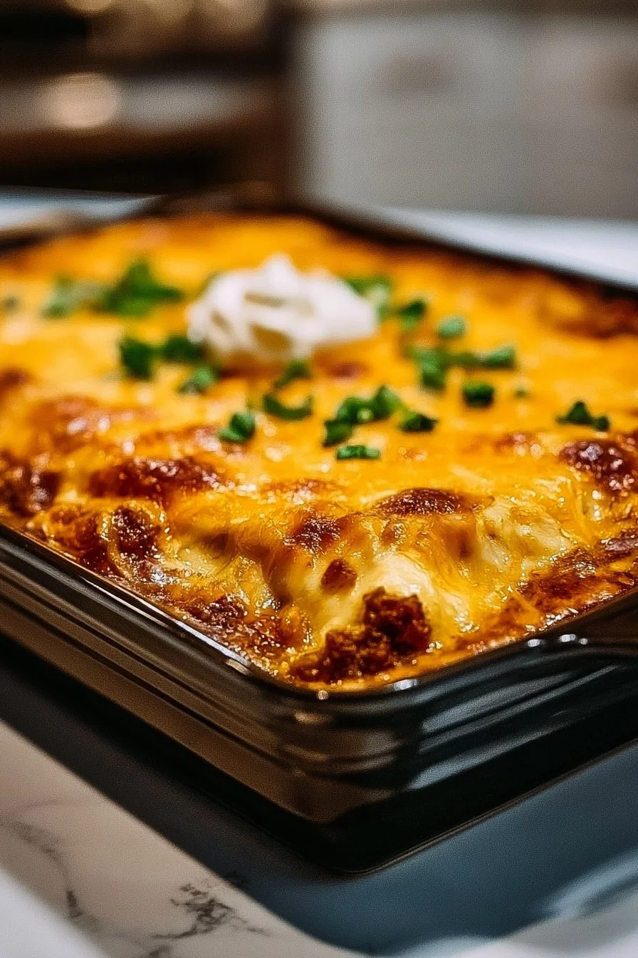 Cheesy Baked Burrito Casserole