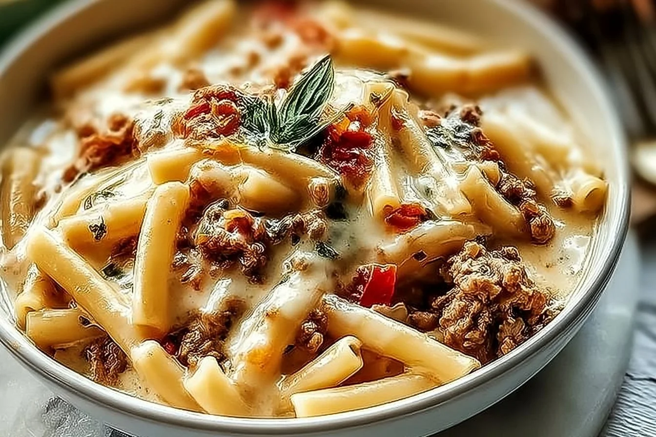 Creamy Rotel Pasta with Ground Beef for Cozy Weeknight Dinners