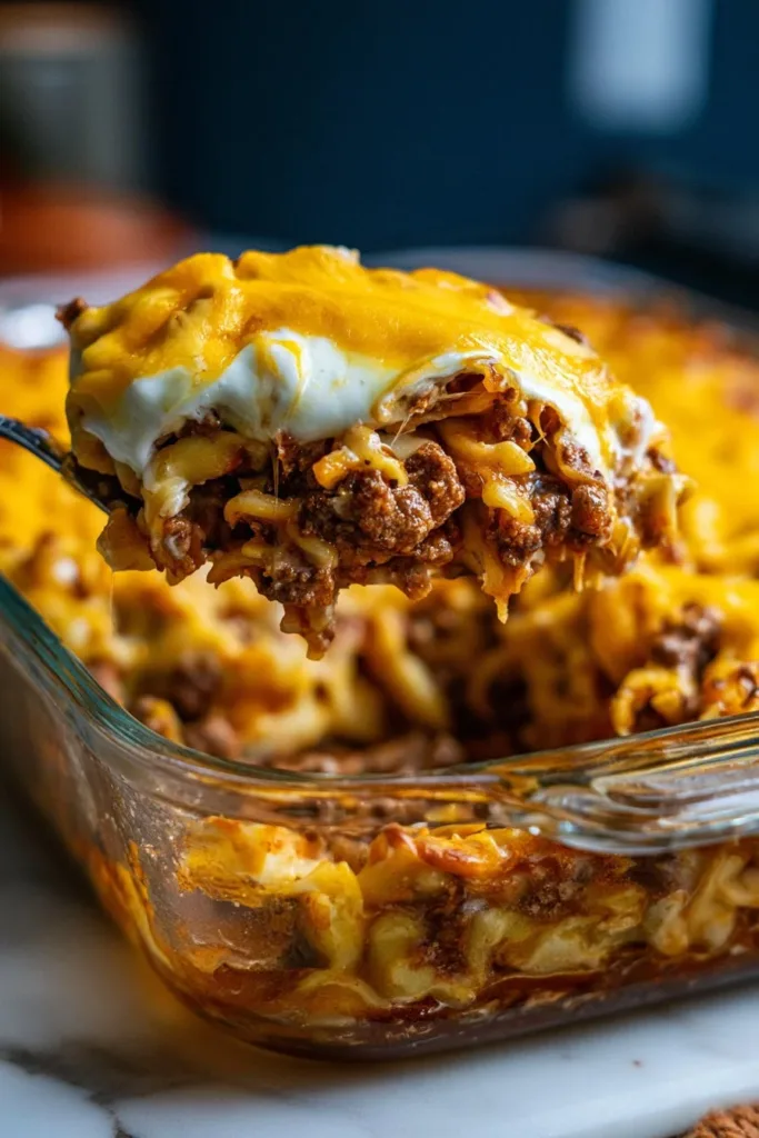 Delicious Dairyland Casserole dish ready to serve, showcasing fresh ingredients.