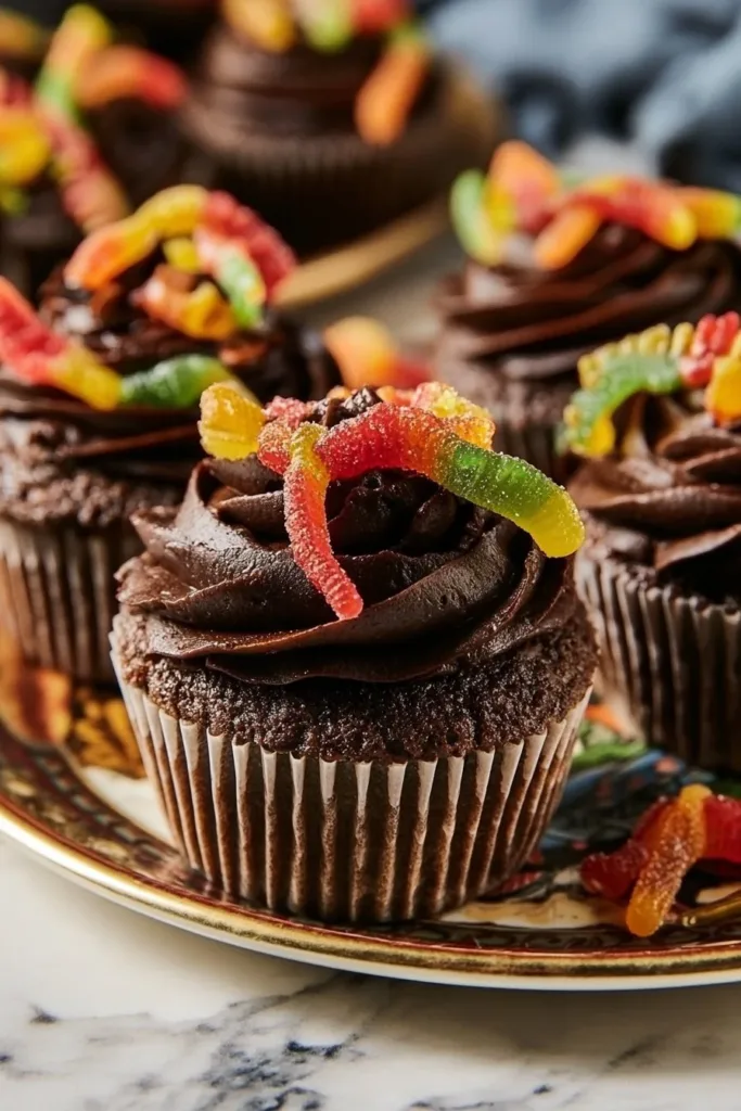 Spooky Halloween Cupcakes decorated with ghosts and pumpkins