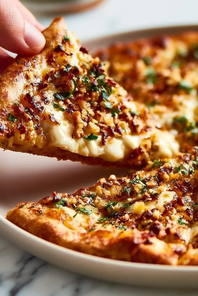 Delicious homemade Lahmacun topped with minced meat and spices.