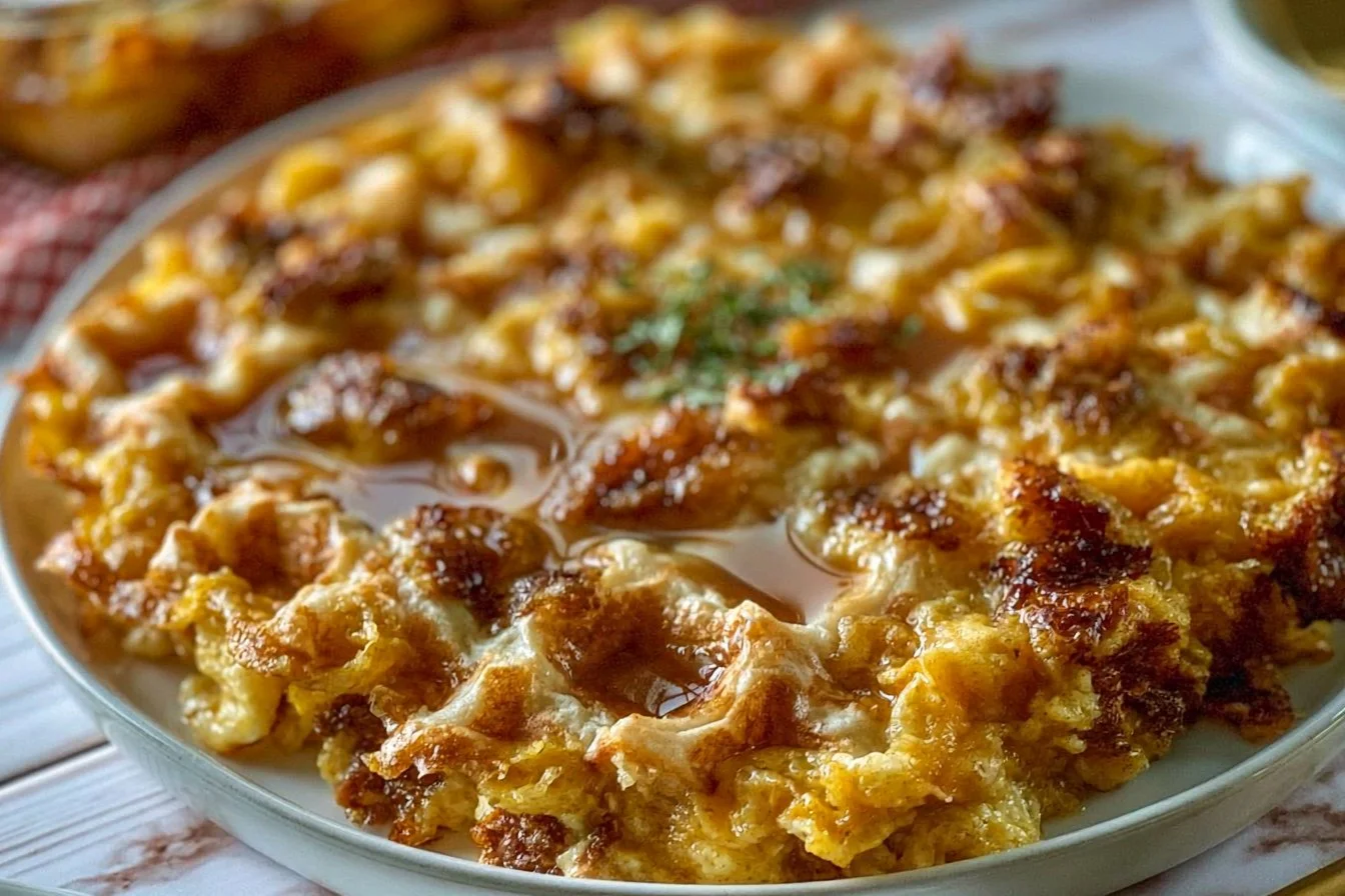 Maple Waffle Breakfast Casserole
