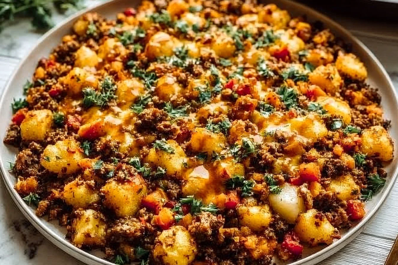 Mexican Ground Beef and Potato Skillet