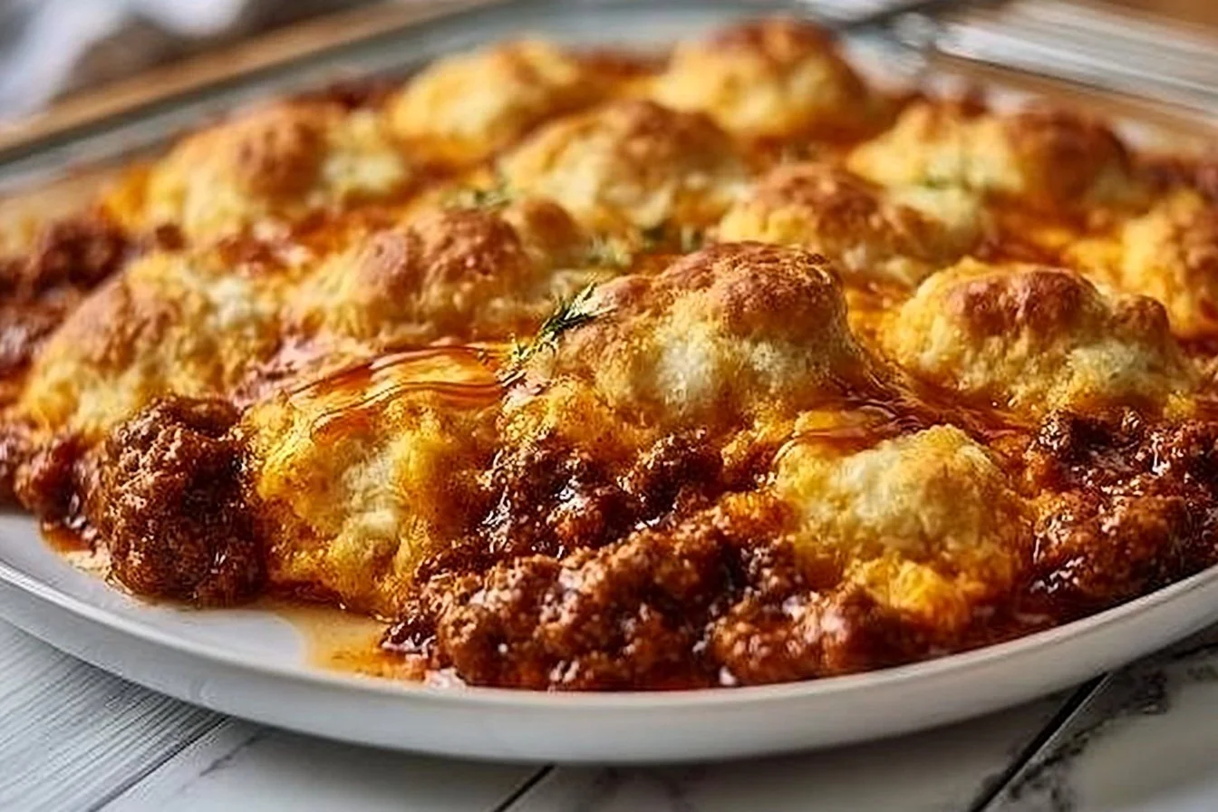 Sloppy Joe Biscuit Casserole